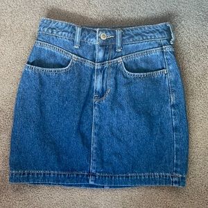 Hollister Ultra High-Rise Denim Mini Skirt